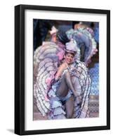 Can Can Dancer Performing During a French Revue Floor Show at the Tropicana Hotel and Casino-Allan Grant-Framed Photographic Print