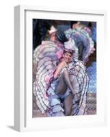 Can Can Dancer Performing During a French Revue Floor Show at the Tropicana Hotel and Casino-Allan Grant-Framed Photographic Print