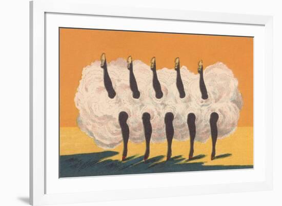 Can-Can Dancers’ Legs-null-Framed Art Print