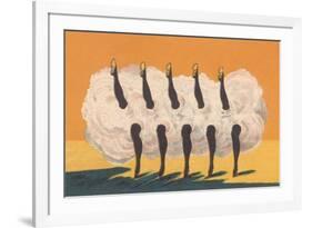 Can-Can Dancers’ Legs-null-Framed Art Print