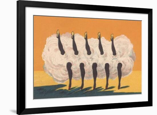 Can-Can Dancers’ Legs-null-Framed Art Print