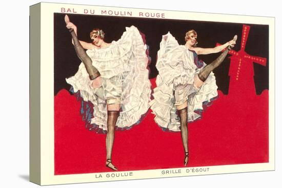 Can-Can Girls at Moulin Rouge-null-Stretched Canvas