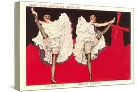 Can-Can Girls at Moulin Rouge-null-Stretched Canvas