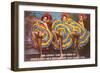 Can-Can Girls-null-Framed Art Print