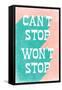 Can't Stop Won't Stop-null-Framed Stretched Canvas