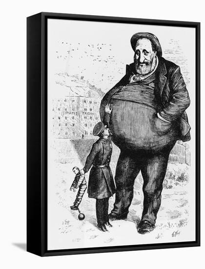 Can the Law Reach Him? The Dwarf and the Thief-Thomas Nast-Framed Stretched Canvas