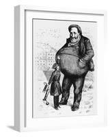 Can the Law Reach Him? The Dwarf and the Thief-Thomas Nast-Framed Giclee Print