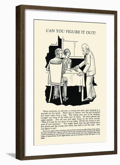 Can You Figure it Out-null-Framed Art Print