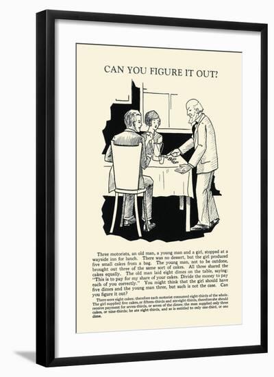 Can You Figure it Out-null-Framed Art Print