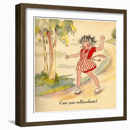 Can You Roller-Skate?-Romney Gay-Framed Art Print