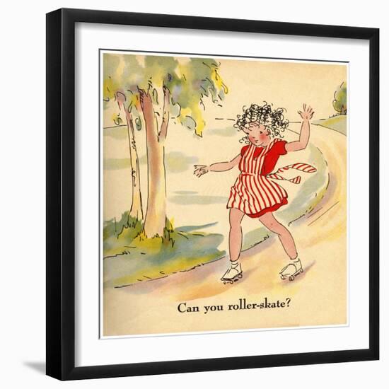 Can You Roller-Skate?-Romney Gay-Framed Art Print