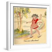 Can You Roller-Skate?-Romney Gay-Framed Art Print