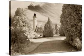 Cana Island Lighthouse, Door County, Wisconsin '12-Monte Nagler-Stretched Canvas