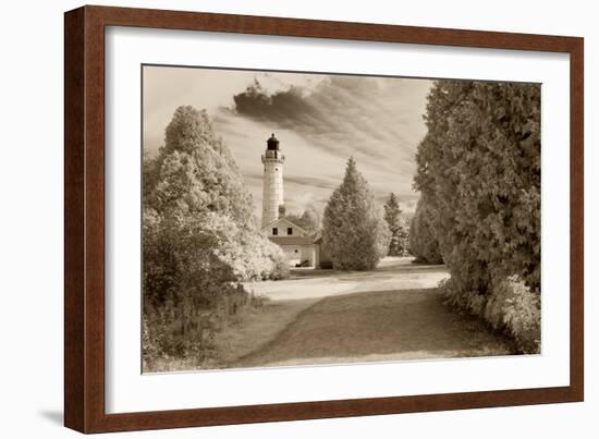 Cana Island Lighthouse, Door County, Wisconsin '12-Monte Nagler-Framed Photographic Print