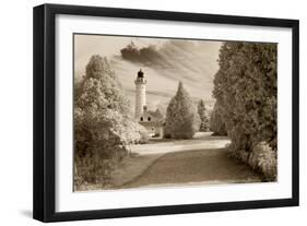 Cana Island Lighthouse, Door County, Wisconsin '12-Monte Nagler-Framed Photographic Print