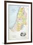Canaan as it Was Divided Between the Twelve Tribes of Israel-null-Framed Premium Giclee Print