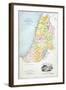 Canaan as it Was Divided Between the Twelve Tribes of Israel-null-Framed Giclee Print