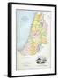 Canaan as it Was Divided Between the Twelve Tribes of Israel-null-Framed Giclee Print