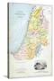 Canaan as it Was Divided Between the Twelve Tribes of Israel-null-Stretched Canvas