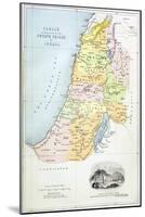 Canaan as it Was Divided Between the Twelve Tribes of Israel-null-Mounted Giclee Print