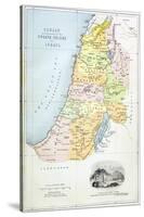 Canaan as it Was Divided Between the Twelve Tribes of Israel-null-Stretched Canvas