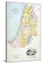 Canaan as it Was Divided Between the Twelve Tribes of Israel-null-Stretched Canvas