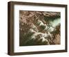 Canada, Aerial View of Waterfall Near Bury Cove Along Hudson Bay-Paul Souders-Framed Photographic Print