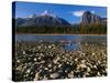 Canada, Alberta, Athabasca River and Canadian Rockies in Jasper NP-Mike Grandmaison-Stretched Canvas