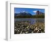 Canada, Alberta, Athabasca River and Canadian Rockies in Jasper NP-Mike Grandmaison-Framed Photographic Print