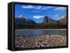 Canada, Alberta, Athabasca River and Canadian Rockies in Jasper NP-Mike Grandmaison-Framed Stretched Canvas