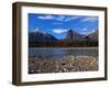 Canada, Alberta, Athabasca River and Canadian Rockies in Jasper NP-Mike Grandmaison-Framed Photographic Print