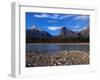 Canada, Alberta, Athabasca River and Canadian Rockies in Jasper NP-Mike Grandmaison-Framed Photographic Print