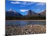 Canada, Alberta, Athabasca River and Canadian Rockies in Jasper NP-Mike Grandmaison-Mounted Photographic Print