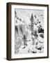 Canada, Alberta, Banff National Park. Frozen cascades in Johnston Canyon-Ann Collins-Framed Photographic Print