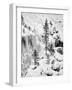 Canada, Alberta, Banff National Park. Frozen cascades in Johnston Canyon-Ann Collins-Framed Photographic Print