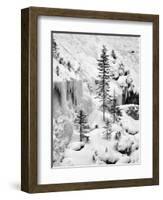 Canada, Alberta, Banff National Park. Frozen cascades in Johnston Canyon-Ann Collins-Framed Photographic Print