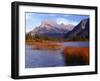 Canada, Alberta, Banff National Park, Marsh Grass in Vermilion Lakes and Mount Rundle-John Barger-Framed Photographic Print