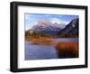 Canada, Alberta, Banff National Park, Marsh Grass in Vermilion Lakes and Mount Rundle-John Barger-Framed Photographic Print