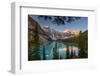 Canada, Alberta, Banff National Park, Moraine Lake at sunrise.-Yuri Choufour-Framed Photographic Print