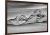 Canada, Alberta, Banff National Park, Mount Hector, Bow Peak, and fog over Bow Lake-Ann Collins-Framed Photographic Print