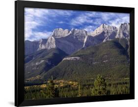 Canada, Alberta, Banff National Park, Mount Rundle Rises Above the Bow Valley-John Barger-Framed Photographic Print