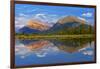 Canada, Alberta, Banff National Park. Mt. Rundle and Sulphur Mountain reflection in Vermillion Lake-Jaynes Gallery-Framed Photographic Print