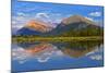 Canada, Alberta, Banff National Park. Mt. Rundle and Sulphur Mountain reflection in Vermillion Lake-Jaynes Gallery-Mounted Photographic Print
