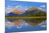 Canada, Alberta, Banff National Park. Mt. Rundle and Sulphur Mountain reflection in Vermillion Lake-Jaynes Gallery-Mounted Photographic Print