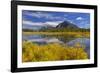 Canada, Alberta, Banff National Park. Mt. Rundle and Sulphur Mountain reflection in Vermillion Lake-Jaynes Gallery-Framed Photographic Print