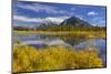 Canada, Alberta, Banff National Park. Mt. Rundle and Sulphur Mountain reflection in Vermillion Lake-Jaynes Gallery-Mounted Photographic Print