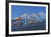 Canada, Alberta, Banff National Park. Peaks of the Bow Range at sunrise.-Jaynes Gallery-Framed Photographic Print