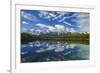 Canada, Alberta, Banff National Park. Rocky Mountains reflection in Herbert Lake.-Jaynes Gallery-Framed Photographic Print