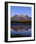 Canada, Alberta, Banff National Park, Sunrise Light on the Bow Range Reflects in Herbert Lake-John Barger-Framed Photographic Print