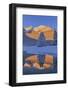 Canada, Alberta, Banff National Park. Sunrise reflection of mountains on Lake Louise.-Jaynes Gallery-Framed Photographic Print